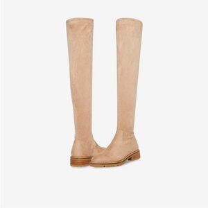 Steve Madden Beige Over-the-Knee Suede Boots